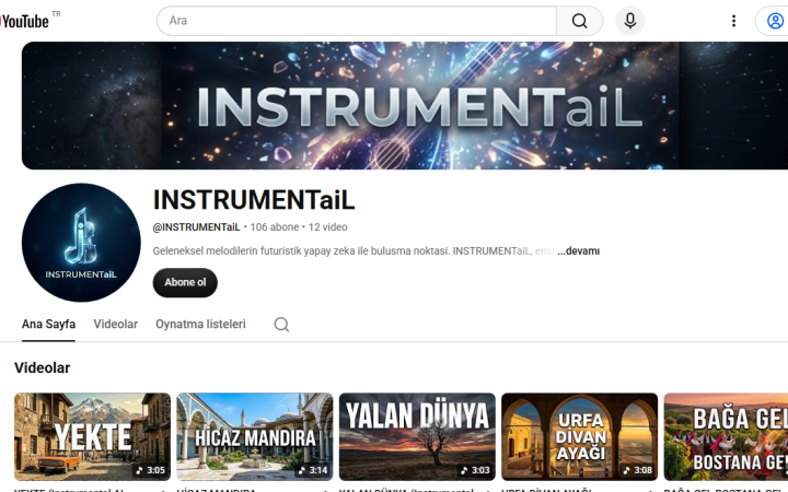 INSTRUMENTaiL — Fütüristik Enstrümantal AI Melodileri